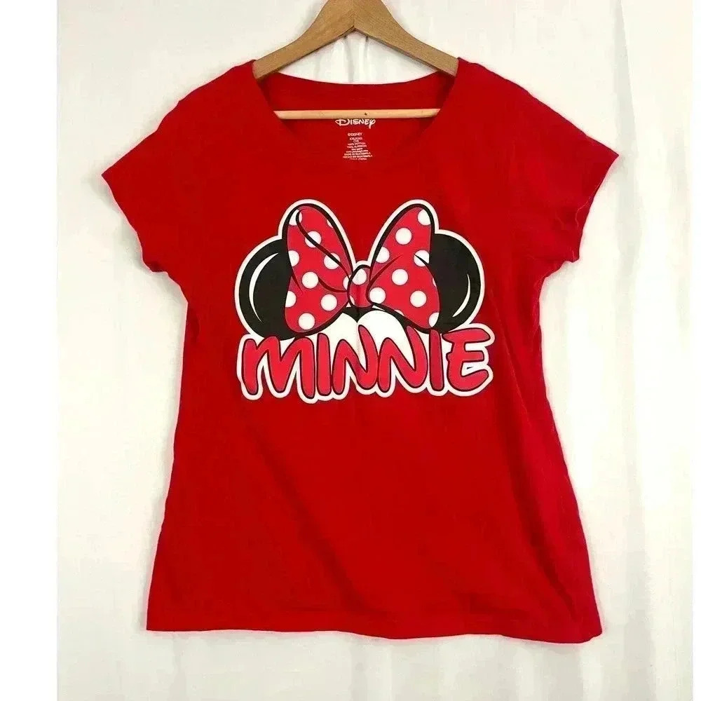 Minnie Mouse‎ Red Short Sleeve Tee XXL Women's Disney T-Shirt